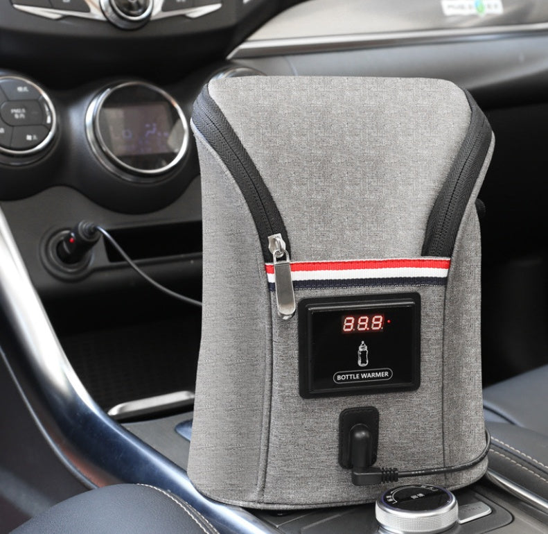 מחמם בקבוקי תינוק נייד לרכב עם USB לנסיעות