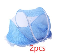 רשת מיטה מתקפלת לתינוק עם רשת לכריות סט של 2 חלקים