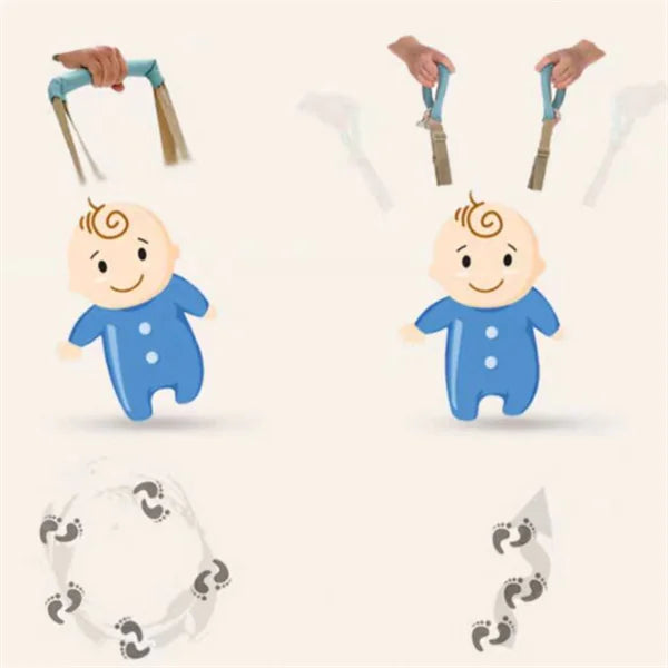 רתמת הליכה לתינוק עם חבל משיכה קל